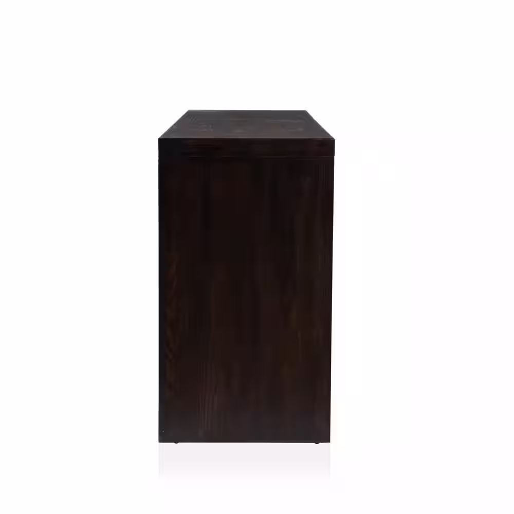 Furniture of America Angleberger 8-Drawer Dark Walnut Dresser (35 in. H x 50 in. W x 20 in. D)