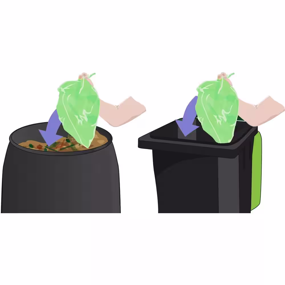 RSI 2.4 Gal. Corn Bags Kitchen Caddie 120-Bags