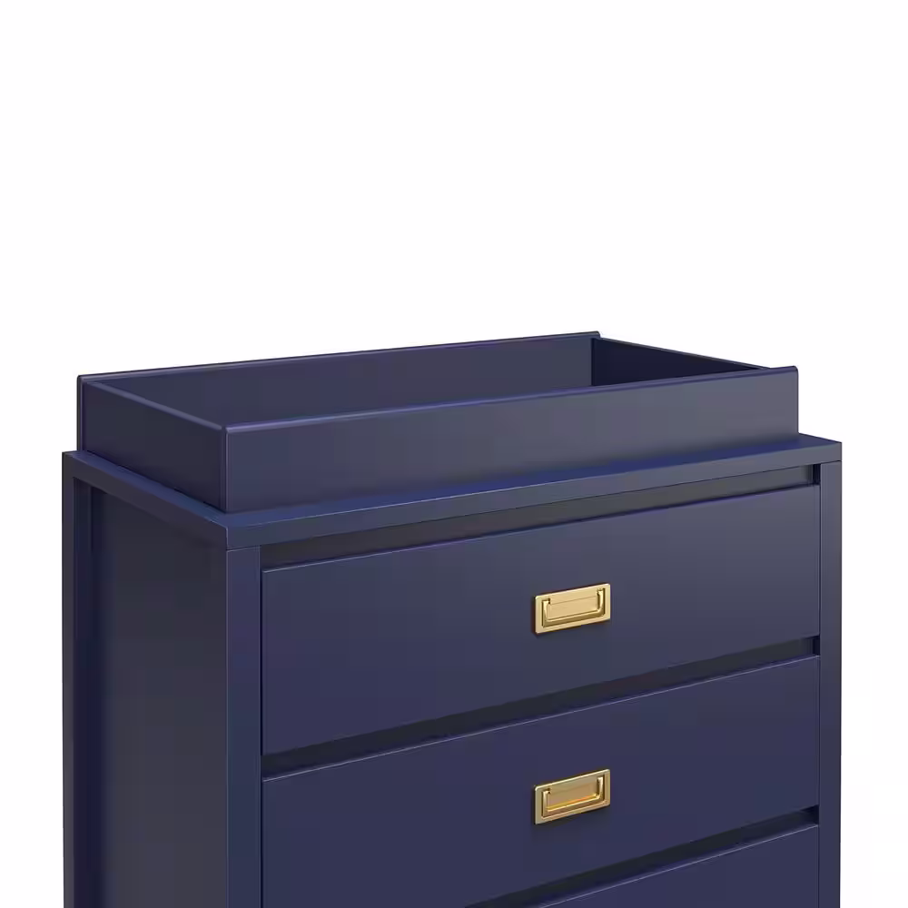 Little Seeds Monarch Hill Haven Navy Changing Table Topper